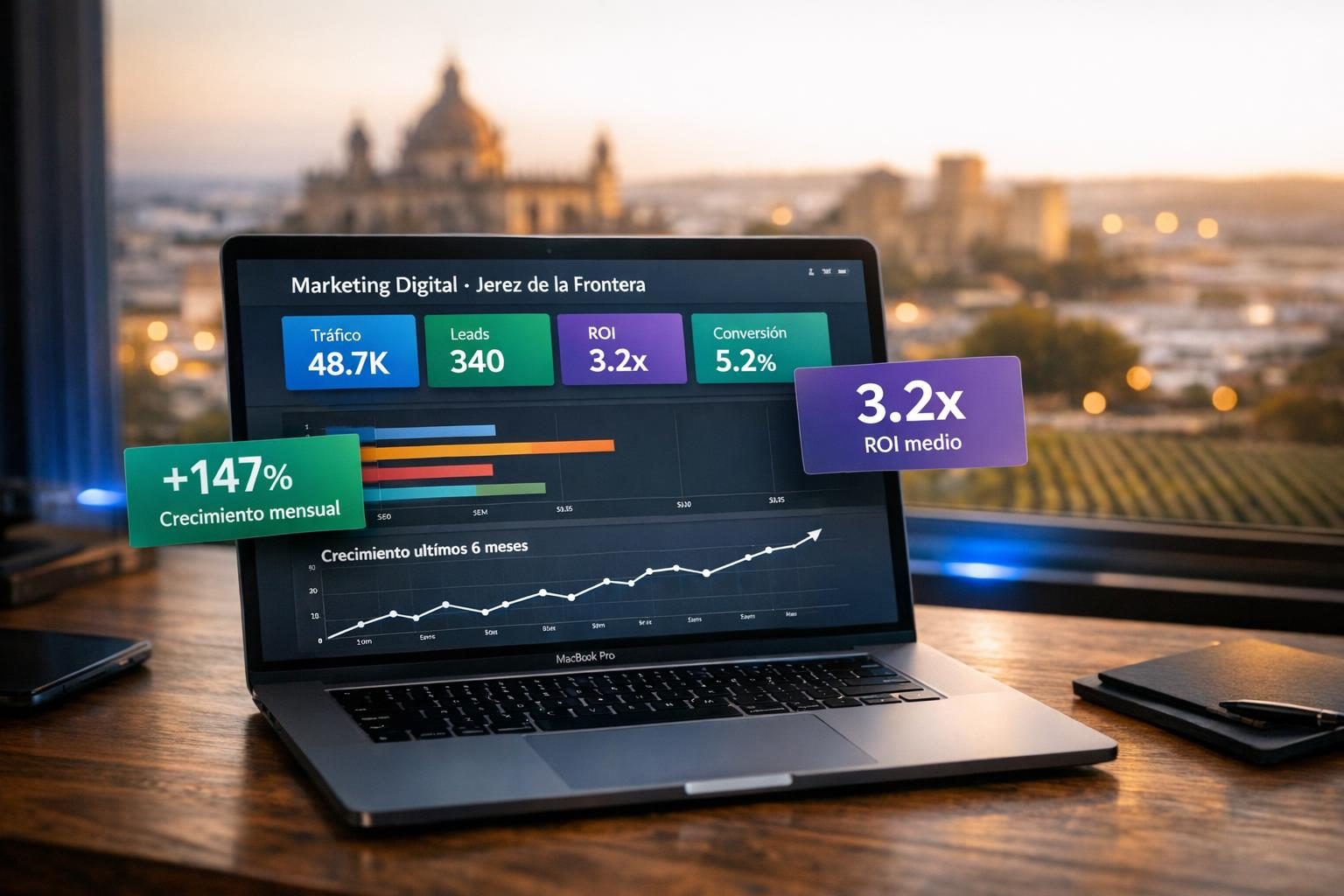 Agencia de marketing digital en Jerez de la Frontera — Dashboard multicanal