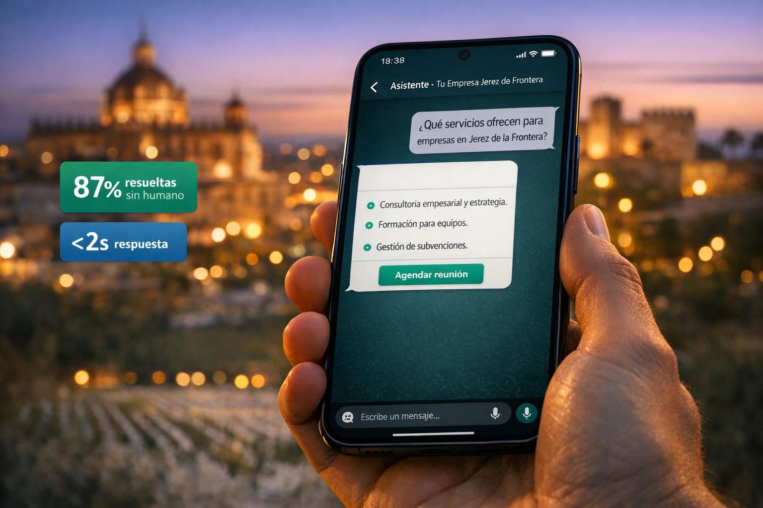 Chatbots IA en Jerez de la Frontera — Chatbots con IA para Empresas en Jerez de la Frontera — Atención 24/7