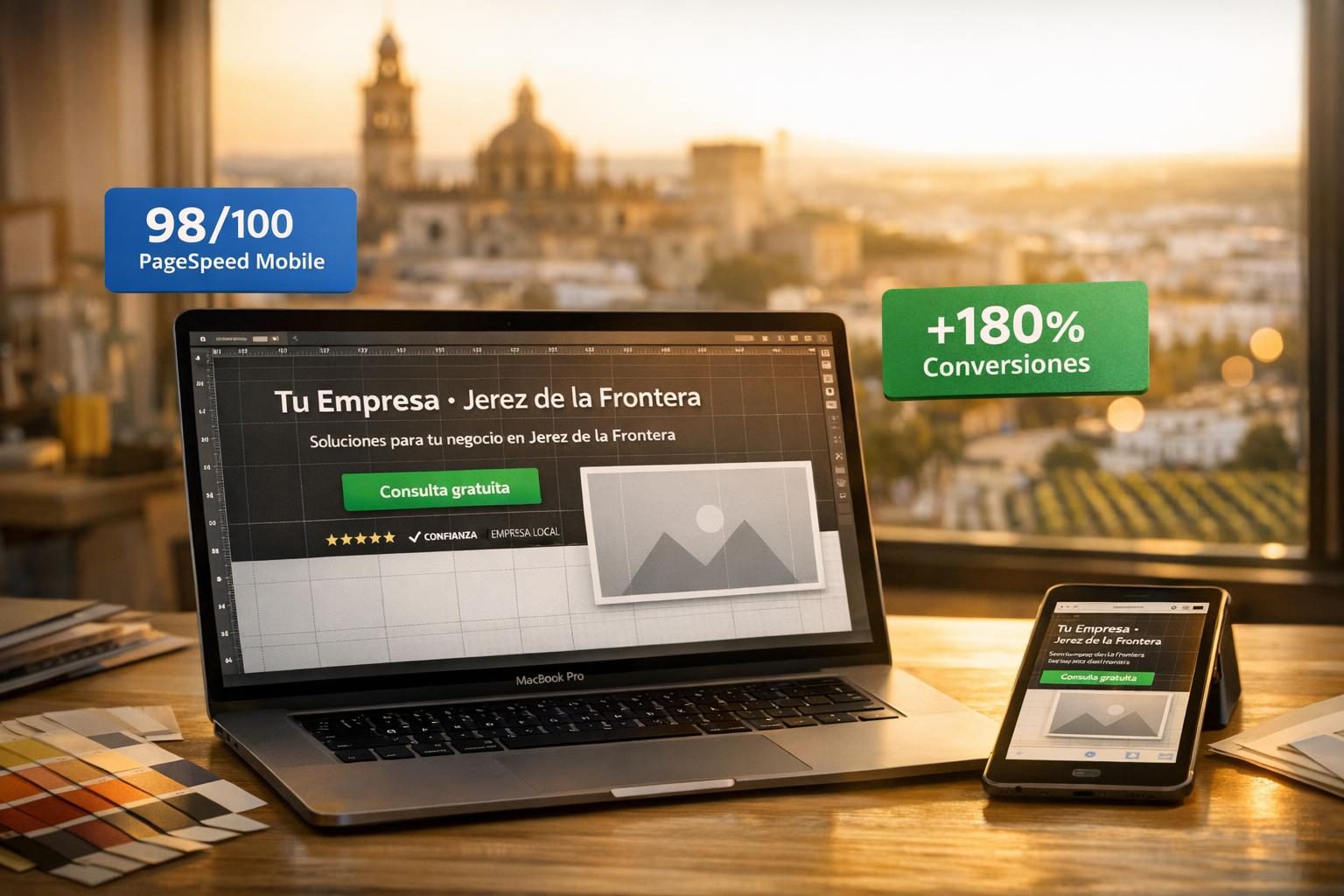 Diseño Web en Jerez de la Frontera — Diseño Web Profesional en Jerez de la Frontera — Páginas que Convierten