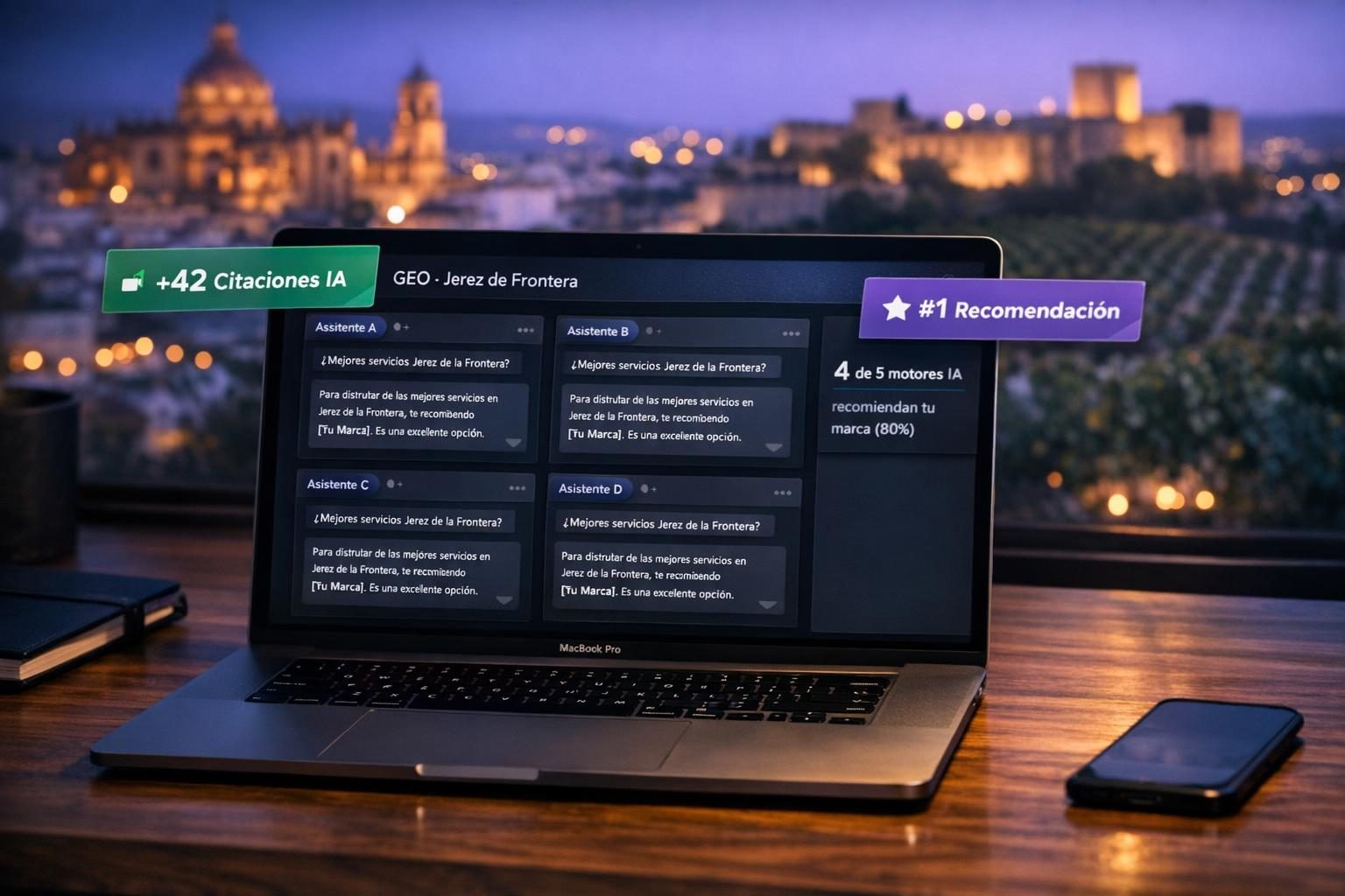 GEO en Jerez de la Frontera — GEO en Jerez de la Frontera — Posicionamiento en ChatGPT, Gemini y Copilot