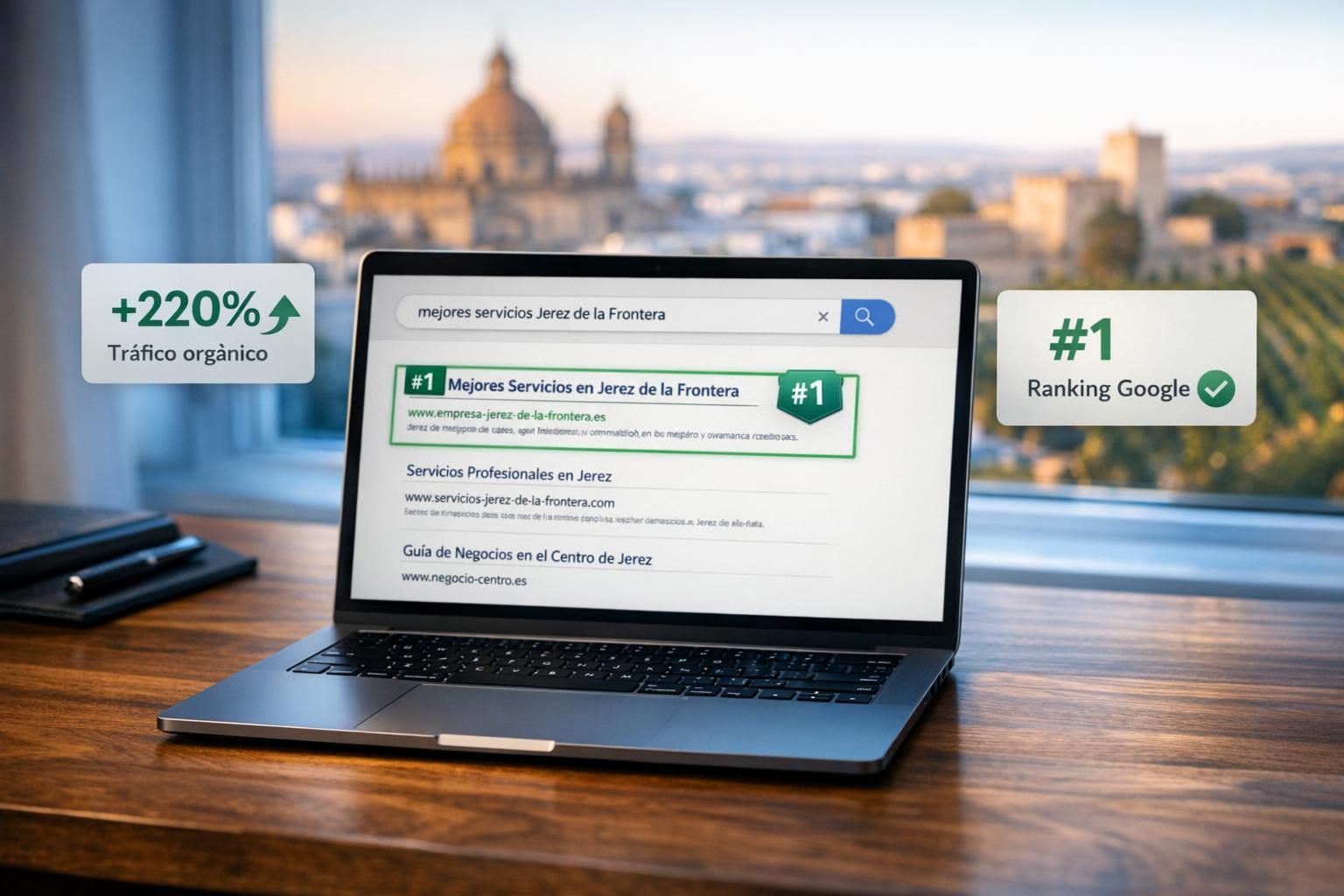 SEO en Jerez de la Frontera — Ranking #1 en Google para "mejores abogados Jerez de la Frontera"